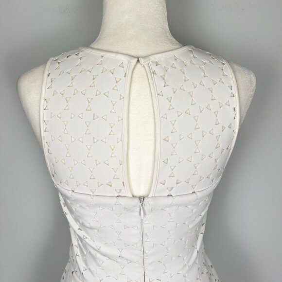 Trina Turk Womens White Sleeveless Fit Flare Dress Circle Cutout size 2 - Picture 5 of 11